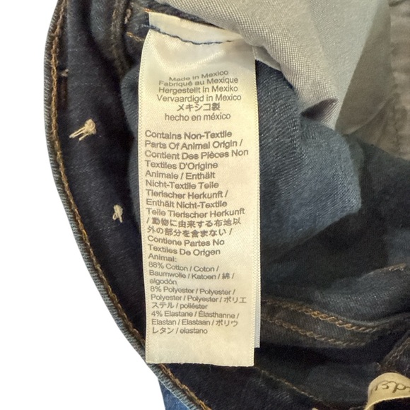 Madewell 10” High-Rise Skinny Jeans Dark Wash Size 28 like new - Picture 12 of 12